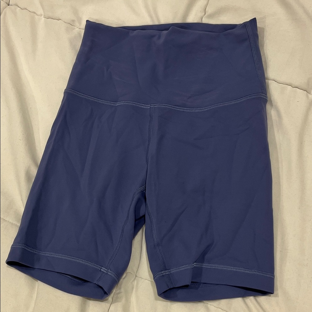 Lululemon Bike Shorts in Periwinkle